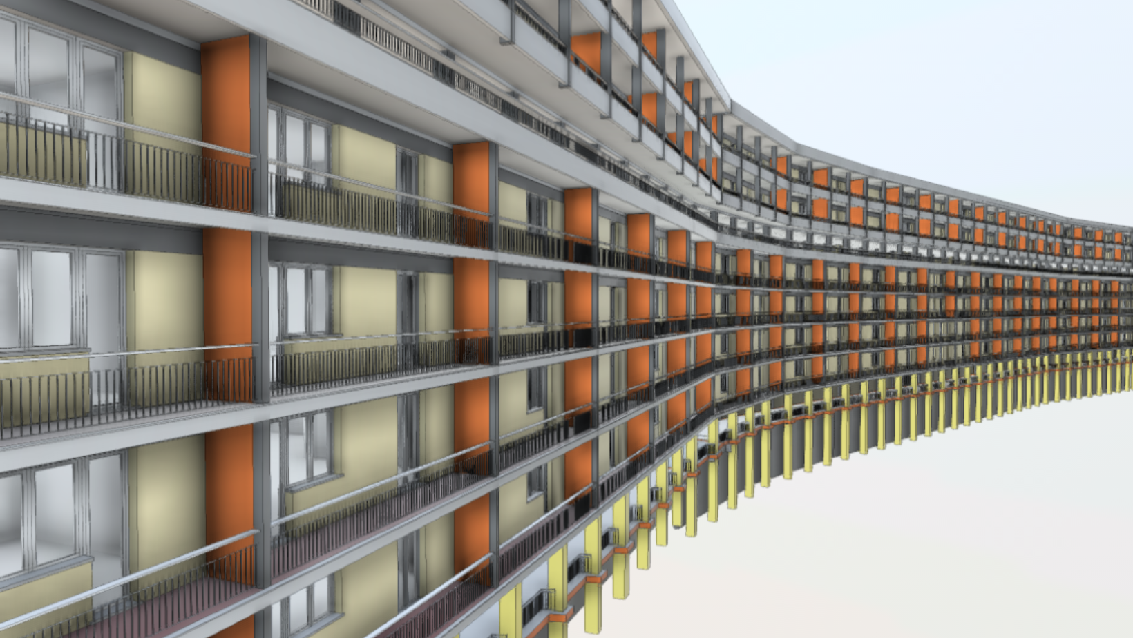 progetto BIM edificio complesso